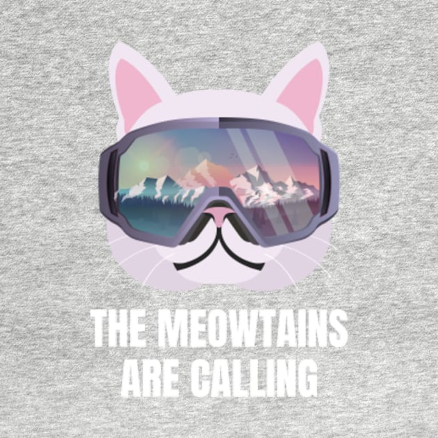 Skiing Cat by sqwear